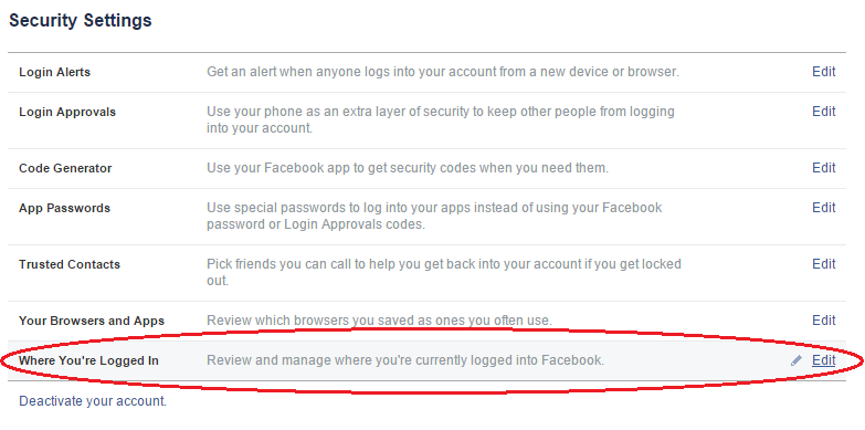 Facebook hacked - Where you're logged in Facebook hacked - Where you're logged in