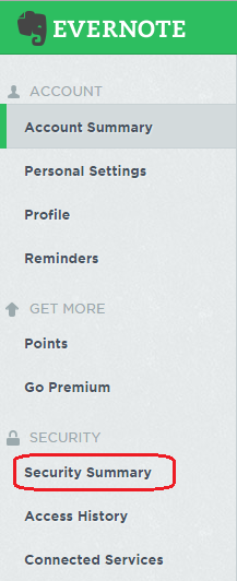 Evernote Security Summary Evernote Security Summary
