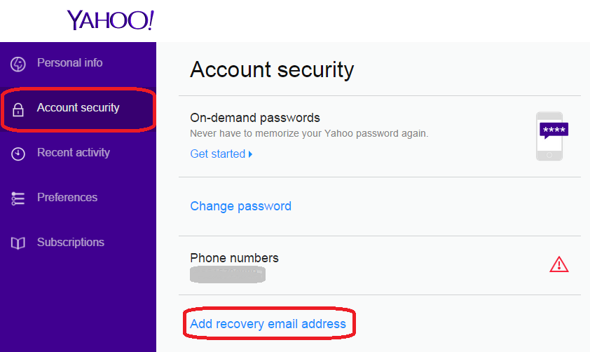Yahoo Recovery Email Address Yahoo Recovery Email Address