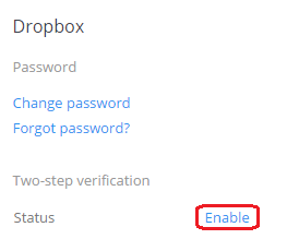 Dropbox Two-Step Verification Dropbox Two-Step Verification